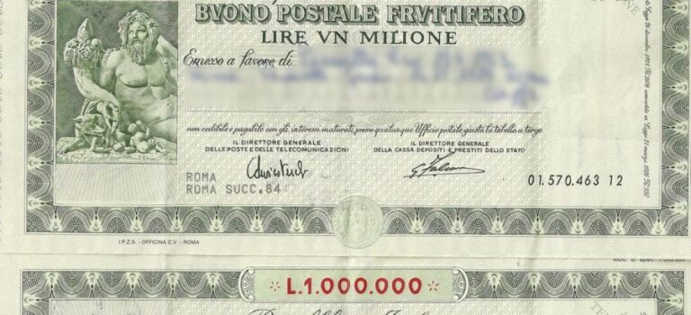 Risarcimento Buoni fruttiferi postali